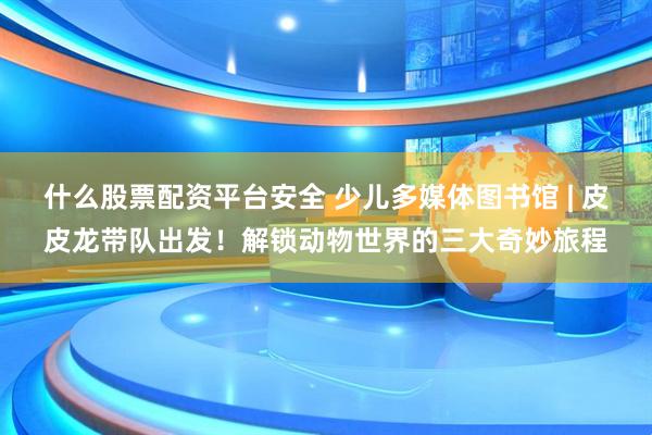 什么股票配资平台安全 少儿多媒体图书馆 | 皮皮龙带队出发！解锁动物世界的三大奇妙旅程