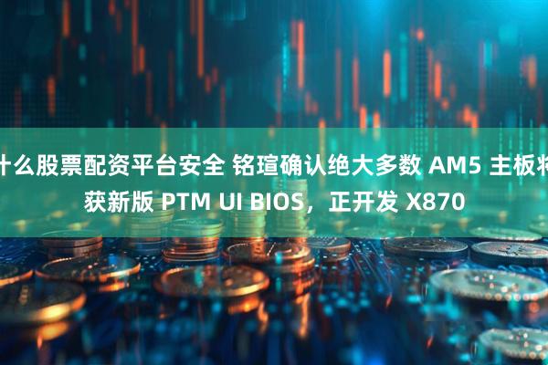 什么股票配资平台安全 铭瑄确认绝大多数 AM5 主板将获新版 PTM UI BIOS，正开发 X870